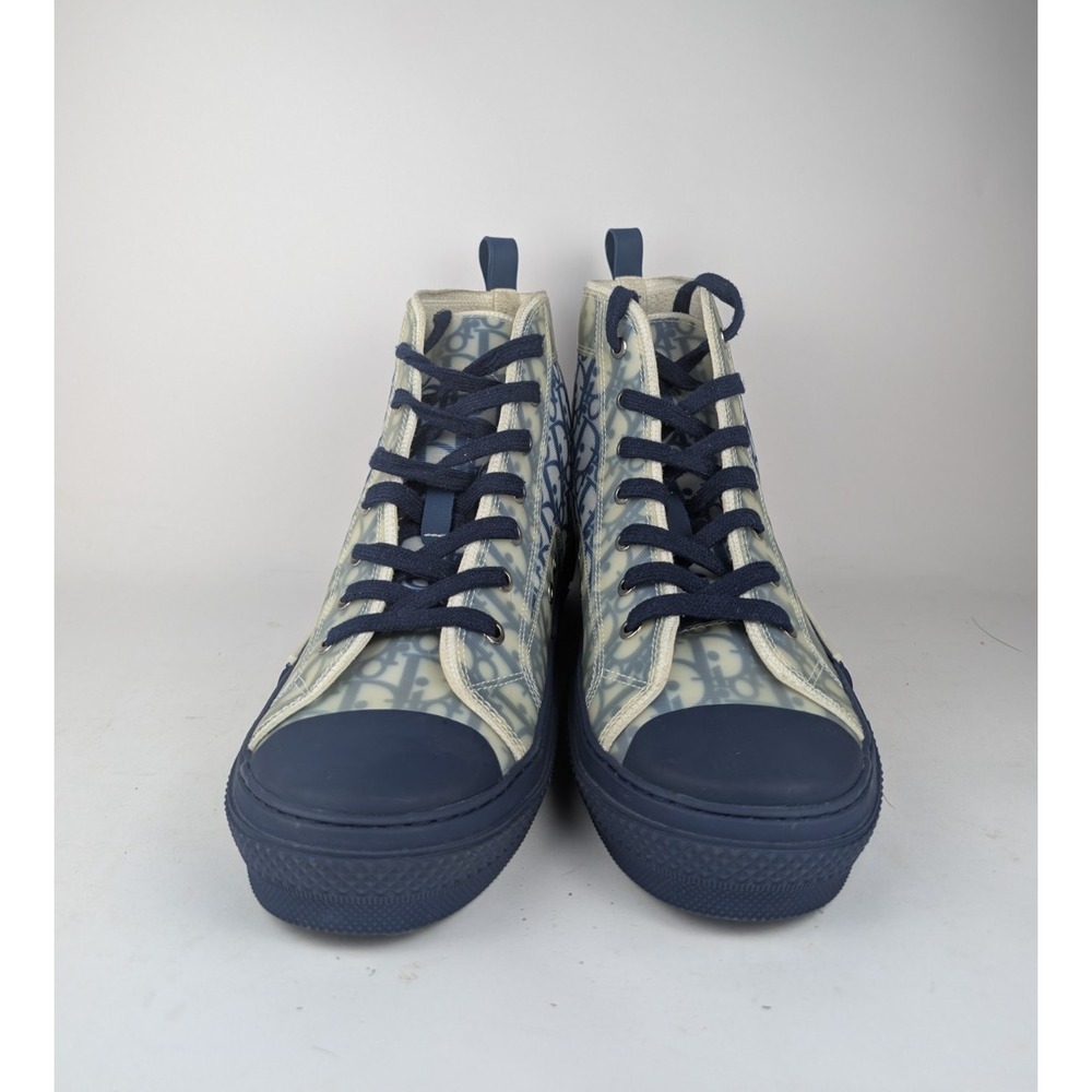 Dior B23 High-Top Sneaker White and Navy Dior Oblique Canvas EU 45/US 11.5 - Picture 3 of 15